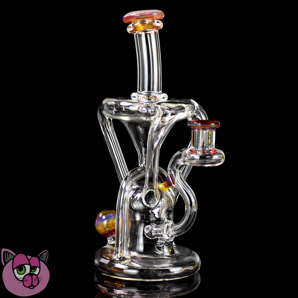 Logi Glass 3x2 Recycler - Amber Purple Accents