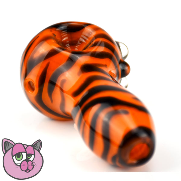 Lazy Glass Tiger Stripe Spoon - I've Tried Drugs