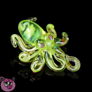 Dark Matter Glass Octopus Pendant