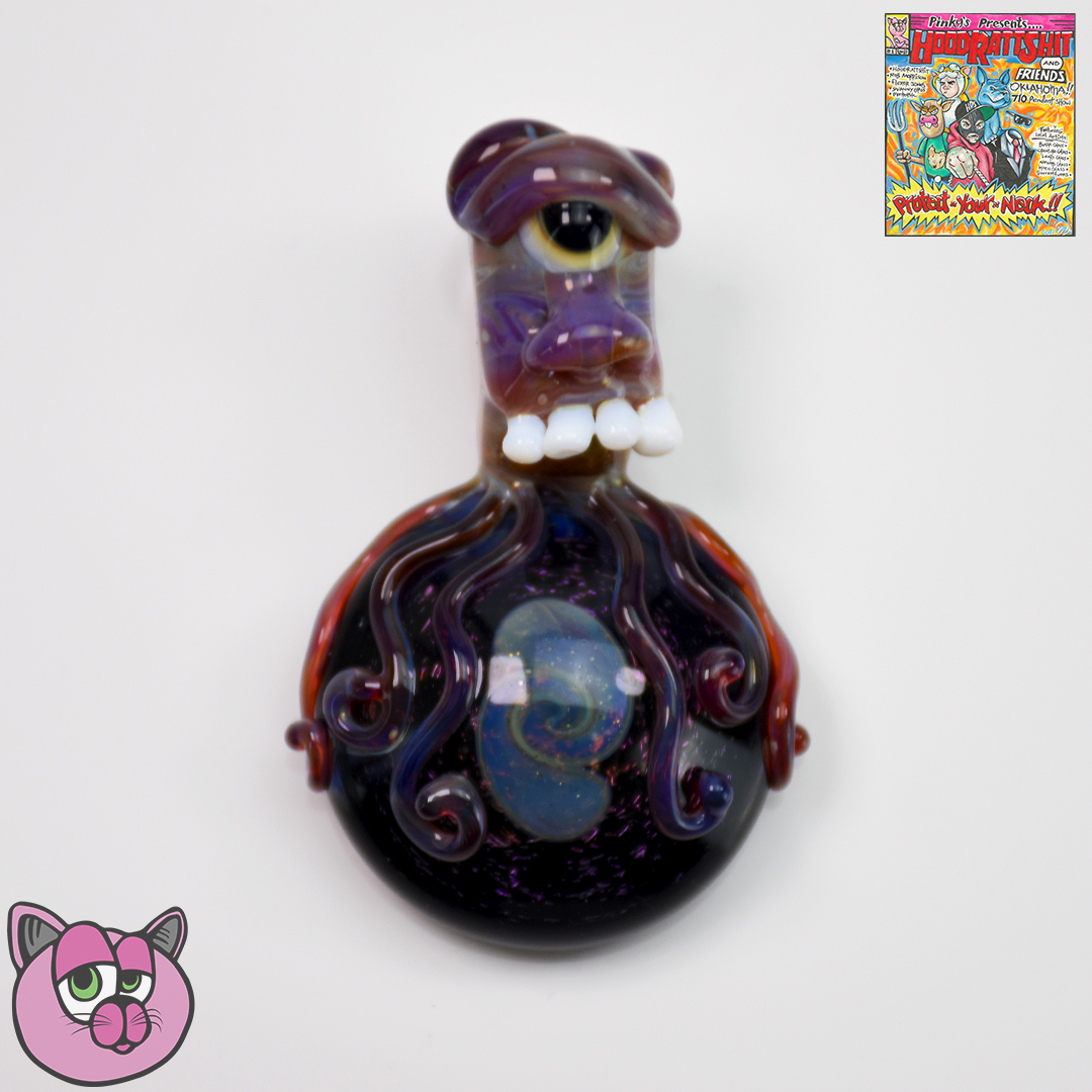 Creature Glass Octopus Pendant with Stand