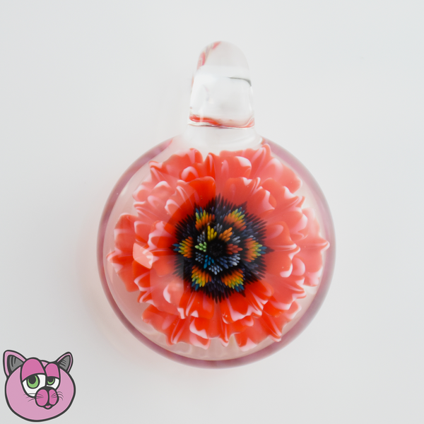 Newob Glass Flower Implosion Pendant