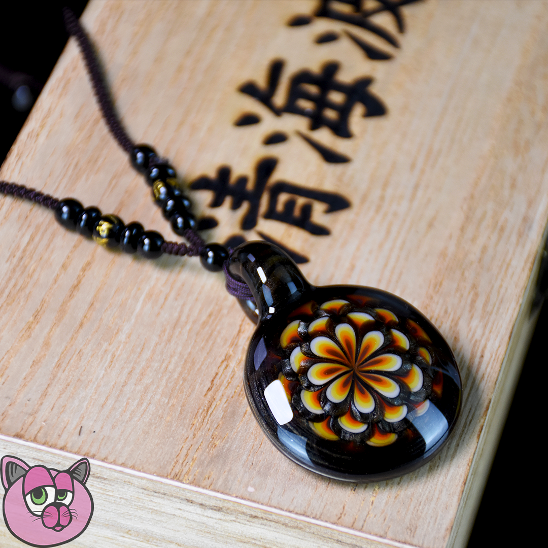 Seigaiha Glass Dotstack Pendant