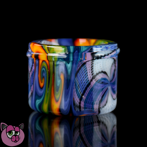 TechNicks Glass Double Retti-Linework Baller Jar