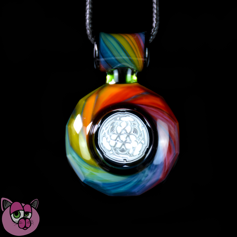 Icke Glass Faceted Terrazzo Millie Pendant