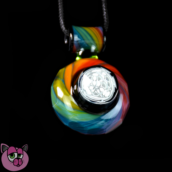 Icke Glass Faceted Terrazzo Millie Pendant
