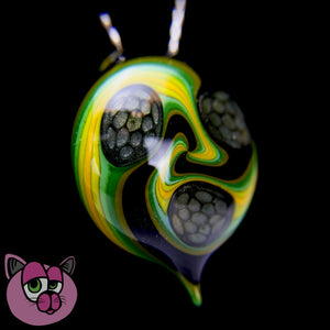 Turtle Glass Hollow Honeycomb Pendy