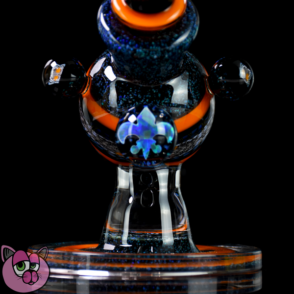 Cajun Glass Designs Heliosphere - Chipstack x Orange