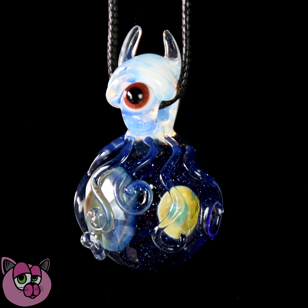 Moonhead Glass x Creature Glass OctoMoon Pendant