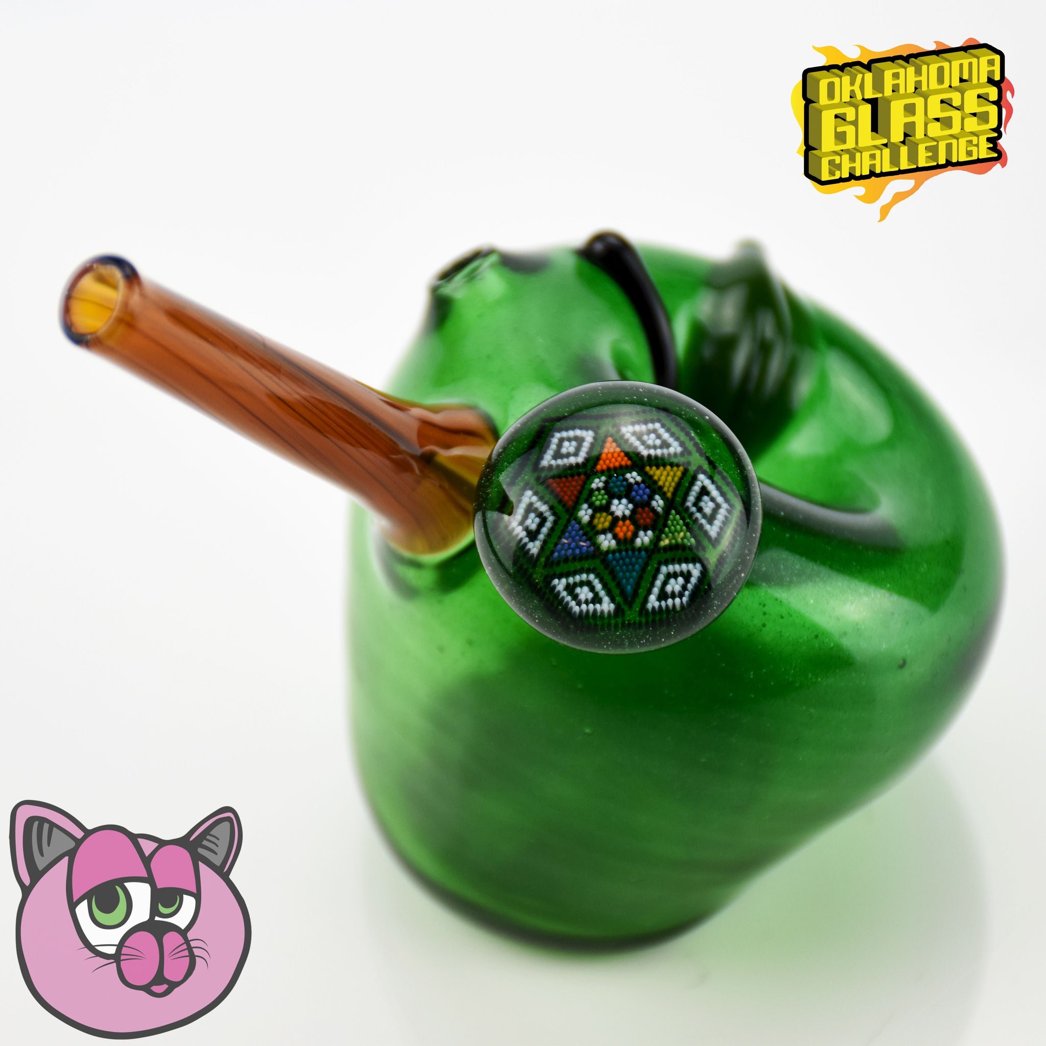 Glass by Boots x Newob Glass x Leary Glass x Jmass Glass Apple Pipe