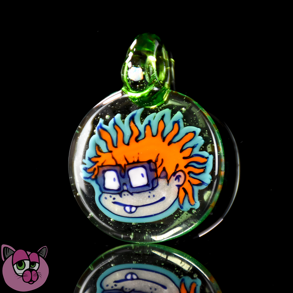 Avi Glass Flip Pendant - Chuckie