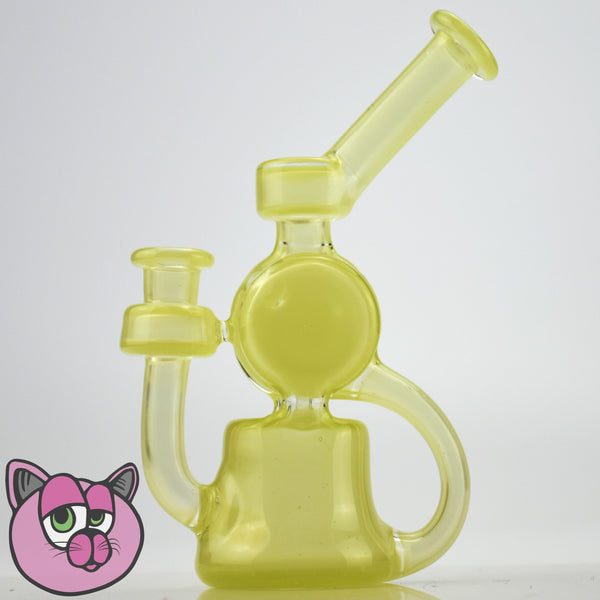 Welch Glass Disk Recycler - Ghosted Yoshi